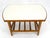Bamboo Rattan Side End Table Mid Century Modern c1970s White Laminate Top MINT For Sale - Image 14 of 16
