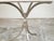 Italian Midcentury Steel Table with White Marble Top and Tripod Base For Sale - Image 11 of 11
