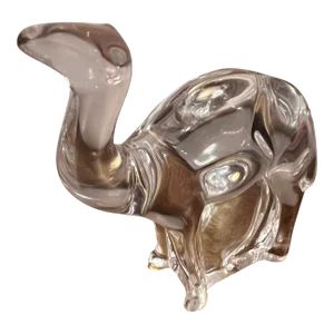 Baccarat Crystal Figurine Paperweight/Sculpture Noah's Ark Dromedary Camel