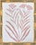 Abstract original hand cut collage botanical study in gilded bamboo frame with overall dimensions of 13.5 inches x 16.5...