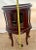 Late 20th Century China Cabinet Demilune Half Moon Shape Curio Display, Led Lighted, Beveled Glass For Sale - Image 11 of 14