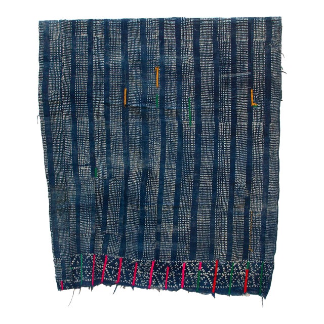 Nomad's Loom Indigo Mud Cloth Throw For Sale