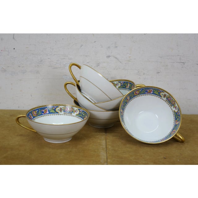 Ceramic Antique Art Deco TLB Limoges Touze Lemaître Frères & Blancher Tea Coffee Set- 11 Pieces For Sale - Image 7 of 12
