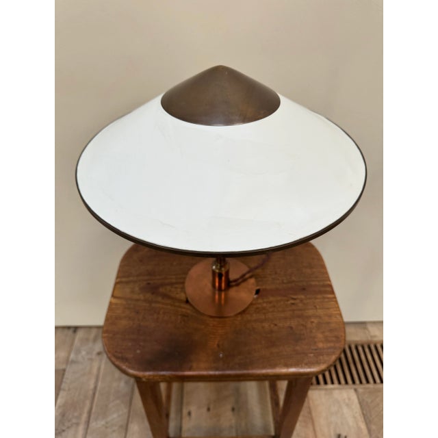 1930's Niels Rasmussen Thykier Copper Table Lamp For Sale In Los Angeles - Image 6 of 11