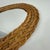Brown French Riviera Oval Rattan Wall Mirror, France, 1960s For Sale - Image 8 of 12