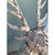 Brick Red Vintage Carved Wood Deer Sculptures - Pair For Sale - Image 8 of 12