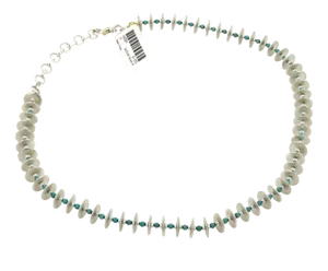Gurhan Turquoise Sterling Silver & 24k Gold Layered Beaded Disc Necklace