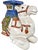 Vintage Glazed Ceramic Camel Garden Stool, 1970s For Sale - Image 3 of 8