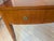 1930s French Art Deco Walnut Writing Desk With Leather Top Insert For Sale - Image 4 of 14
