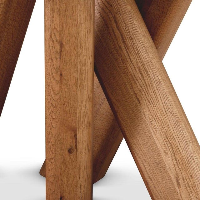 Side Table in Oak Wood For Sale - Image 6 of 7