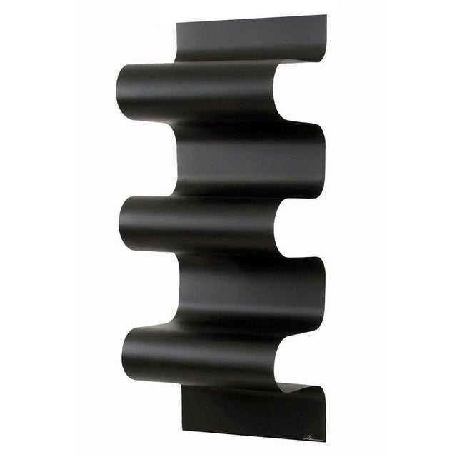 Metal Wave Bookshelf in Powder Coated Aluminium by Julien Vidame For Sale - Image 7 of 9