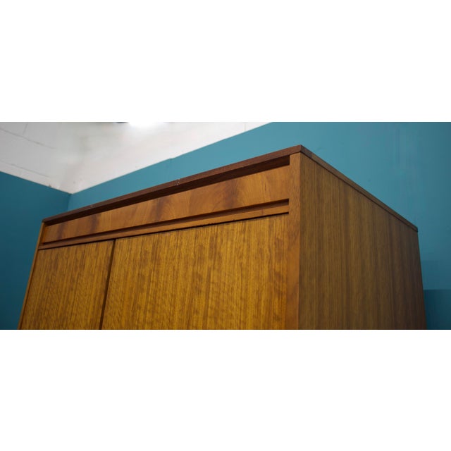 Wood Mid-Century Teak Wardrobe from Golden Key, 1960s For Sale - Image 7 of 11