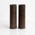 Set of two bronze mortar caps used as vases. By unknown manufacturer from Spain, circa 1930. In original condition, with...