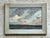 Sky Blue Vintage Framed Seascape Oil Painting For Sale - Image 8 of 12