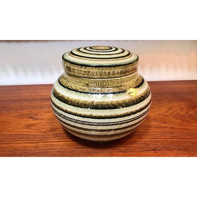 Ceramic Art Pot with Lid from Søholm Stoneware, 1960s For Sale - Image 9 of 11