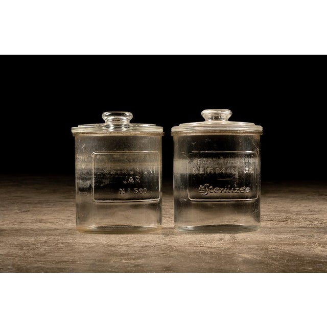Handpicked by IndustrialArtifact Vintage from the 1940s About this item These jars served for decades in a barbershop...