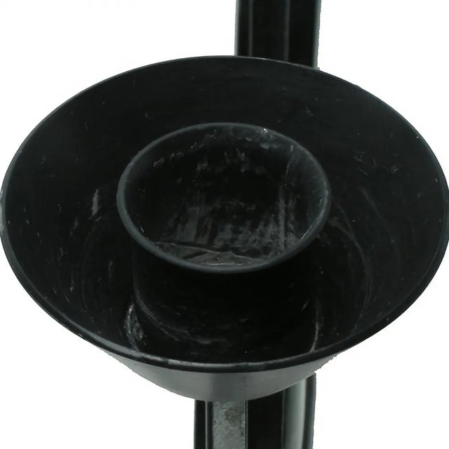 Glass Red Glass and Wrought Iron Candelabras by Gunnar Ander for Ystad Metall, 1950s, Set of 2 For Sale - Image 7 of 11