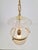 Vintage Brass and Mounted Glass Hundi Lantern Bell Lamp, 1950s For Sale - Image 10 of 13