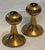 Brutalist Pair of Pentti Sarpaneva Turun Hopea, Finland “Pitsi”- Lace Gilt Bronze Brutalist Candle Holders For Sale - Image 3 of 7