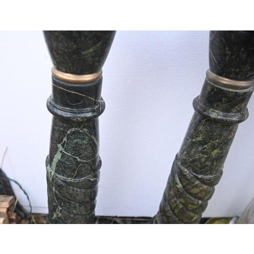 Italian Marble Pedestals, Set of 2 For Sale - Image 14 of 15