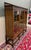 Antique English Jacobean Bookcase Bookshelf Cabinet Triple Glass Door Oak C1930s For Sale - Image 4 of 18
