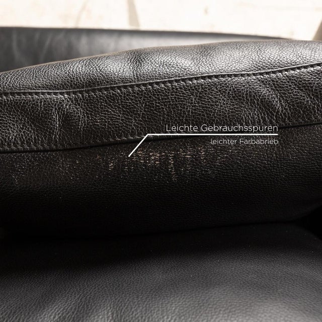 Sesame Leather 2-Seater Sofa from FSM For Sale - Image 5 of 15