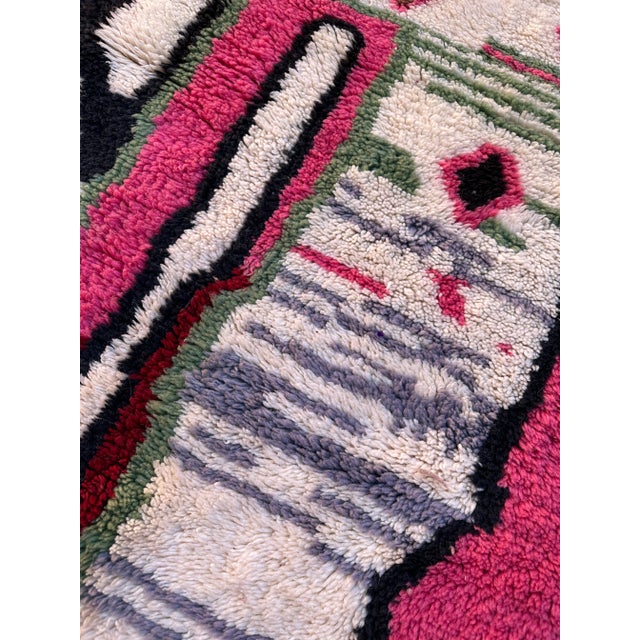 Contemporary Contemporary Moroccan Beni M'Rirt Rug - 6'8" X 9'7" Ft For Sale - Image 3 of 9