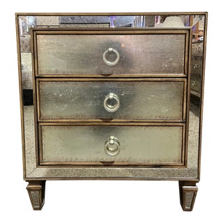 Hooker 3 Drawer Mirrored "Sanctuary" Nightstand For Sale