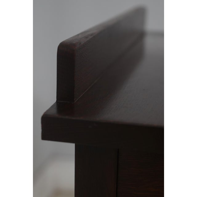 Wood Stickley Mission Oak 2 Drawer Nightstand For Sale - Image 7 of 17
