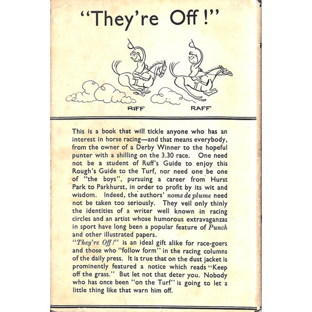 Traditional "They're Off!" Or, the Rough's Guide to the Turf" 1940 Riff and Raff For Sale - Image 3 of 9