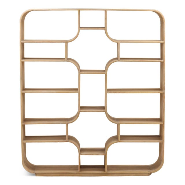 Bring architectural elegance and functional storage into your home with this striking display shelf/bookcase, thoughtfully...