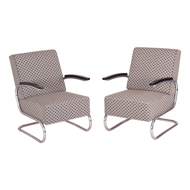Bauhaus Armchairs by W. Gispen for Mücke-Melder, Czech Republic, 1930s, Set of 2 For Sale