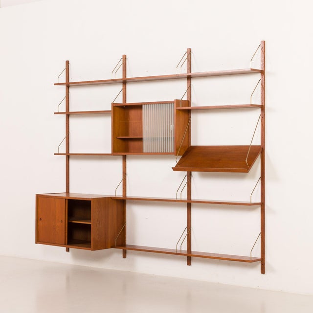 1960s Danish PS System Shelving Wall Unit from Randers Møbelfabrik, 1960s For Sale - Image 5 of 18