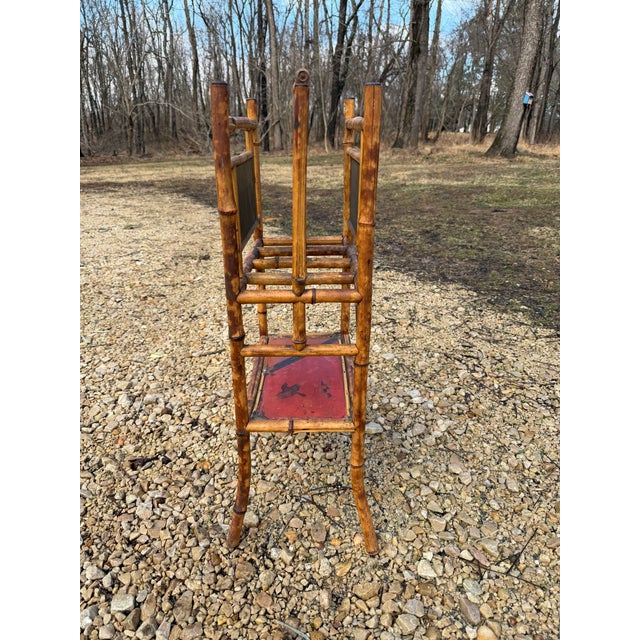 English Bamboo Magazine Stand 19th Century For Sale - Image 4 of 5