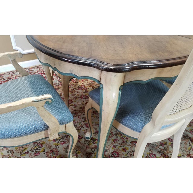 1960s French Provincial Dining Table W 6 Chairs Chairish