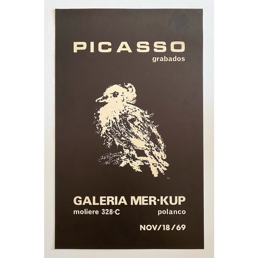 Pablo Picasso Vintage 1969 Mid Century Modernist Lithograph Print