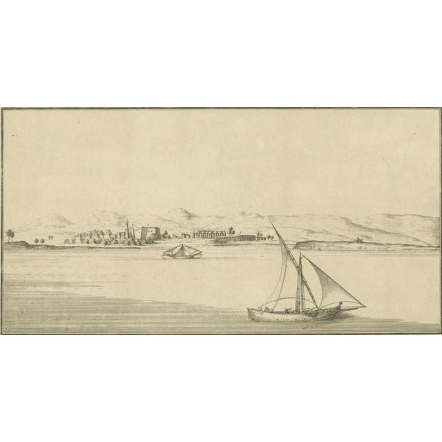 Antiquities of Luxor Ancient Thebes, Norden Egypt Engraving, 1755, Paper For Sale - Image 3 of 9