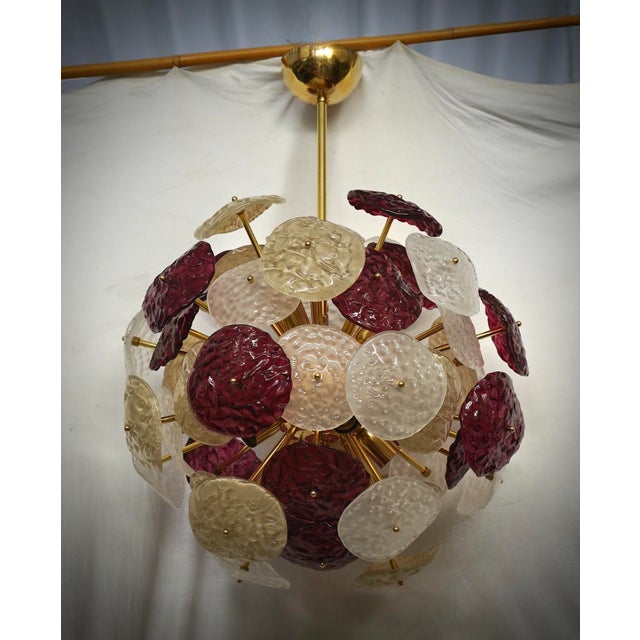 Mid-Century Modern Murano Sputnik Art Glass Pendant Light, 2000 For Sale - Image 3 of 10