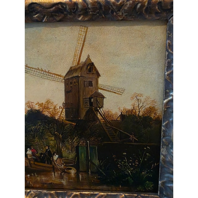 oil on copper, early 19th century Dutch landscape painting, possibly attributed to a student of Dutch painter Wijnand...