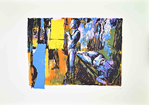 Nicola Simbari, Woman, Screen Print by Nicola Simbari, 1975, Screen Print