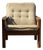 Mid-Century Danish Modern Domino Mobler Tufted Teak Lounge Chair For Sale