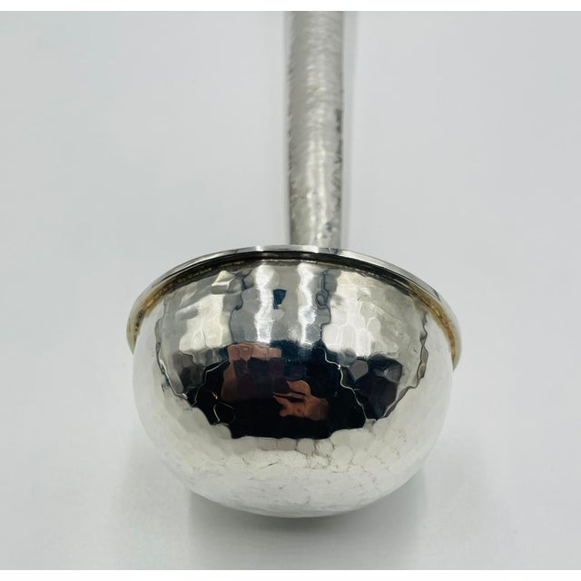 Emilia Castillo Silver-Plated Ladle With Malachite Parrot, Mexican Modernism For Sale - Image 11 of 18