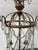 Louis XVI Glass Chandelier with Pearl Garland and Painted Sheet Metal For Sale - Image 8 of 18
