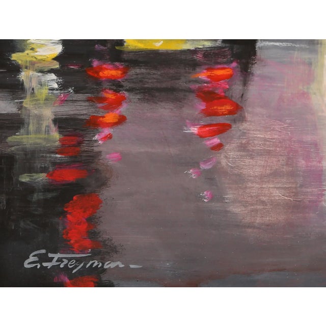 Fifth Ave Erik Freyman Year: circa 1980 Size: 27 in. x 19 in. Framed size: 30 x 22 inches Acrylic on board, signed lower...