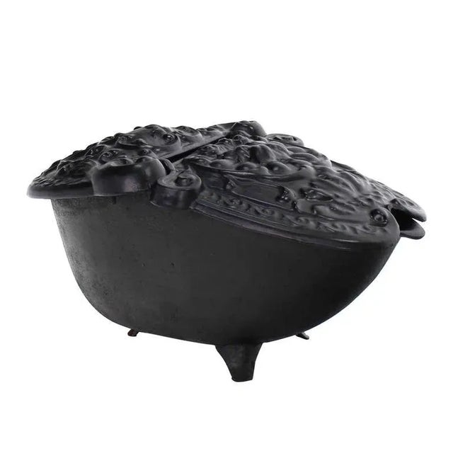 Black Early 20th Century Cast Iron Coal Box For Sale - Image 8 of 10