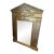 Neoclassical Gold Gilt Architectural Pediment Wall Mirror For Sale