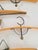Brown Postmodern Coat Hangers in Brass and Bentwood, 1980, Set of 7 For Sale - Image 8 of 11
