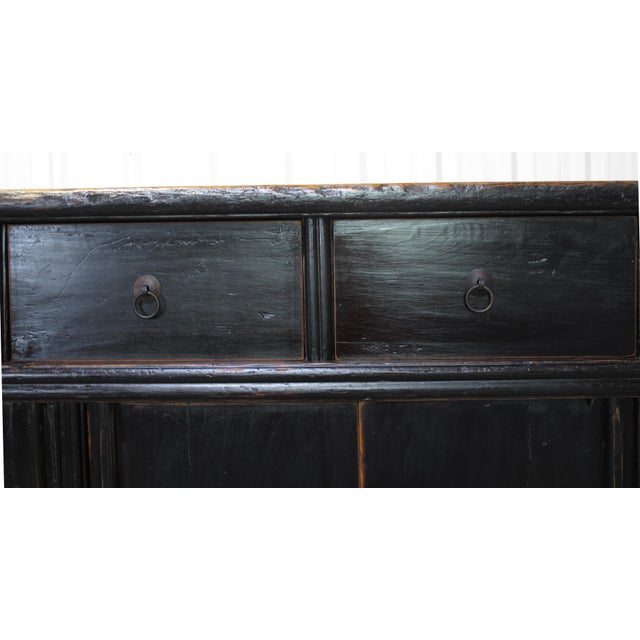 Black Monumental 18th-Century Chinese Sideboard in Black, Circa 1766 For Sale - Image 8 of 10
