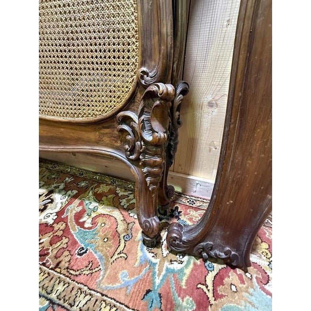 Louis XV Style Cane Bed For Sale - Image 4 of 9