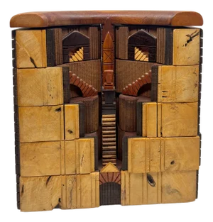 Po Shun Leong Architectural Jewelry Box Exotic Woods 1989